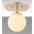 Brndloftslampe 11671 - Guld/hvid