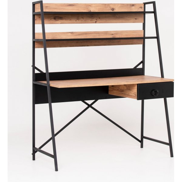 Nova skrivebord 125x55 cm - Brun/sort
