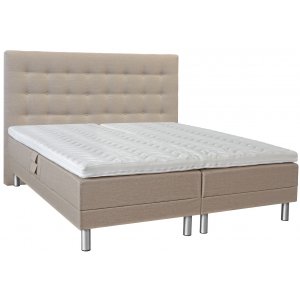 Komfort justerbar dobbeltseng med sengegavl - Enhver farve og bredde