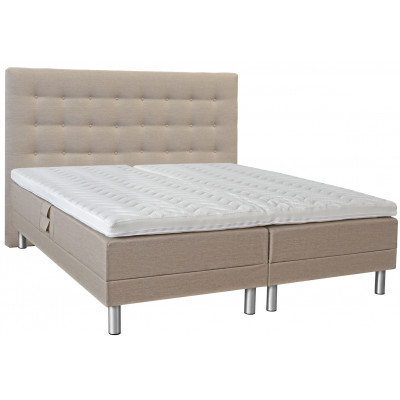 Komfort justerbar dobbeltseng med sengegavl - Enhver farve og bredde