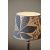 Margot bordlampe - Antik slv/bl - 50 cm