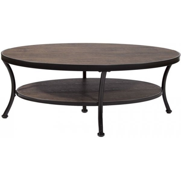 Manilla 120 sofabord - Mrkbejdset/sort