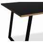 Edge 3.0 spisebordsst 190x90 cm inkl. 6 stk. sorte pindestole Castor - Sort Hjtrykslaminat (HPL)