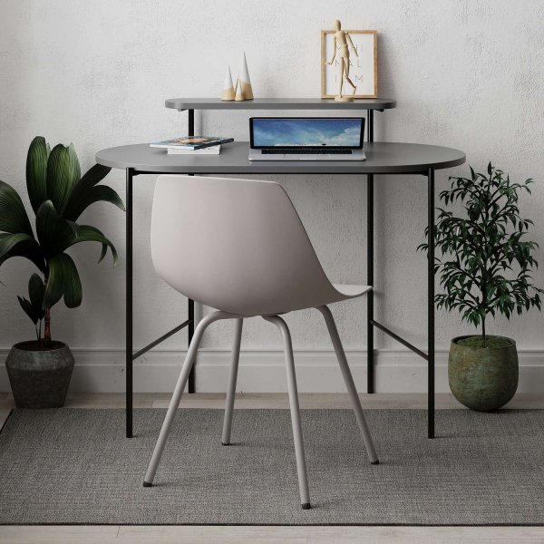 Lob skrivebord 100x72 cm - Antracit
