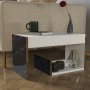 Ravenna sidebord 29,5 x 35 cm - Hvid/guld/sort