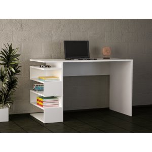 Snake skrivebord 120x60 cm - Hvid