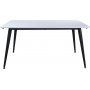 Hendry spisebord 150-240 cm - Hvid/sort