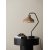 Loft bordlampe - Rattan/sort - 22 cm