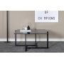 Sofabord Bivo - Sort / Glas