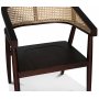 Skaraborg stol - Brun mahogni/rattan