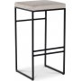 Stage barstol - Grbeige fljl / sort