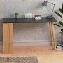 Sally skrivebord 120x60 cm - Antracit/eg