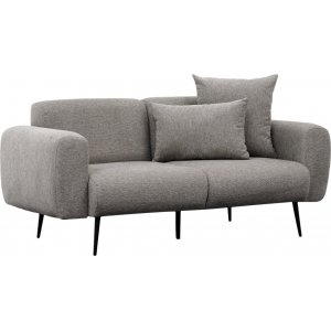 Side 2-personers sofa - Lysegr