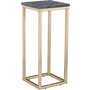 Accent piedestal 27 - Gr marmor / Messing farvet base