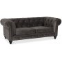 Chesterfield Montgomery 3-pers sofa - Gr fljl