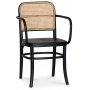 Omni spisegruppe, rundt spisebord 130 cm inkl. 4 Nemi sorte stel stole - Whitewash