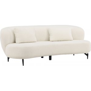 Luna 3-personers sofa - Sort/Hvid