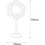 Gezegen bordlampe - Guld/sort
