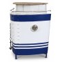 Barskabsbd 102 x 54 cm - Hvid/bl/Sort