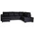 Solna U-sofa D3A - Bonded Lder + Mbelplejest til tekstiler