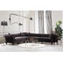 Bogart hjrnesofa - Brun