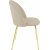 Giovani Velvet stol - Lys beige/messing + Mbelfdder