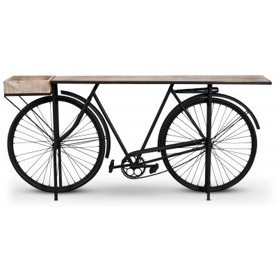 Vintage Cykel Barbord - sort/mango