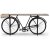 Vintage Cykel Barbord - sort/mango