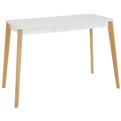 Strålende skrivebord - Hvid / træ - 439 -