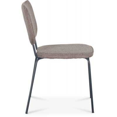 Lokrume stol - Brunt stof/sort