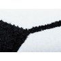 Brnetppe Brigid fodbold - Sort / hvid - Rund 120 cm