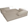 Lincoln 3-personers sovesofa i beige fljlsbukser