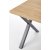 Gambon spisebord med krydsben 140 cm - Eg finer/sort