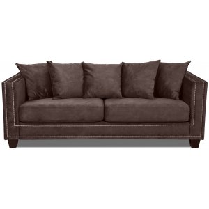 Temple 3 pers. sofa med nitter - vintage brun fljl