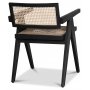 Strmsberg stol - Sort mahogni/rattan
