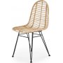Juri spisestol - Rattan/sort