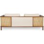 Peanut 3-personers sofa - Creme