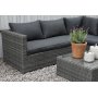 Miami udendrs mbelst med bord - Gr polyrattan