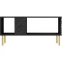 Bullet sofabord 92 x 50 cm - Sort/guld