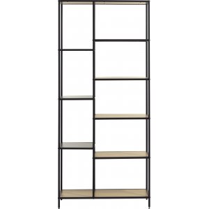 Medici reol H180 cm - Eg/sort