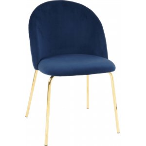 Giovani velvet stol - Bl/Messing