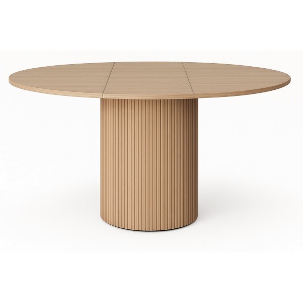 Nova spisebord kan forlnges 130-170 cm - Whitewash eg