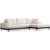 Eti divan sofa hjre - Hvid/sort