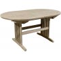 Salt ovalt spisebord i teak 150-210 cm sommerfugl - Gr teaktr