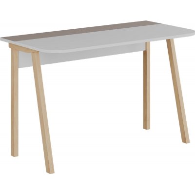 Luton skrivebord 120x60 cm - Lys ruskind/hvid