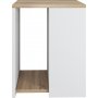 Rom sidebord 40 x 40 cm - Eg/hvid