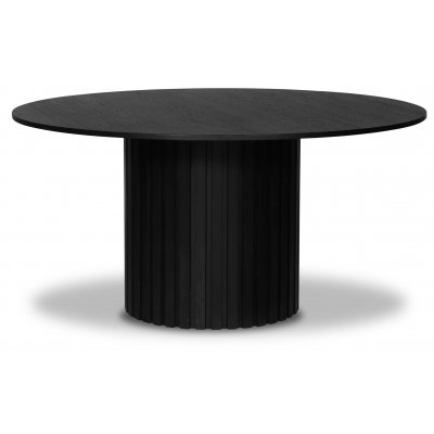 PiPi rundt spisebord 150 cm - Sortbejdset tr
