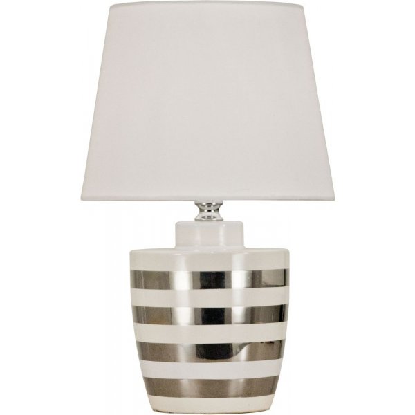 Bordlampe Tango - Hvid/slv
