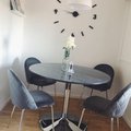 Kundebillede Plaza rundt spisebord - Grå marmor / Krom