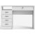 Funktion Plus skrivebord med 4 skuffer 109,3 x 48,5 cm - Hvid